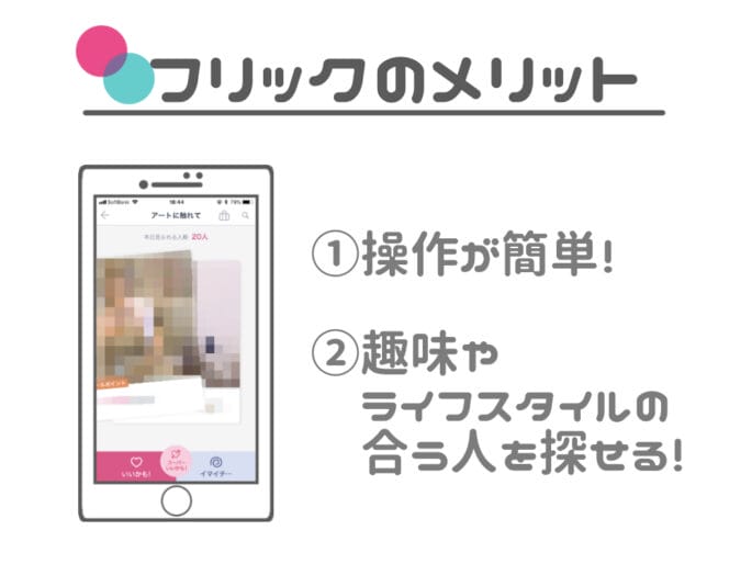 タップル フリックのメリット