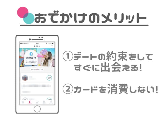 タップル おでかけのメリット