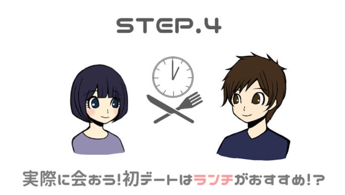 相手を見極めて実際にあってみよう!初デートはランチがおすすめ!?